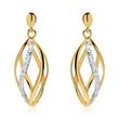 Pendientes de oro 14 quilates con diamantes