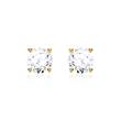 Stud earrings for ladies in 14ct gold with diamonds