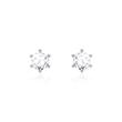 Ladies Earstuds In 14ct White Gold With Diamonds