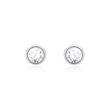 Studs In 14ct White Gold With Diamonds
