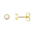 Stud Earrings In 14ct Gold For Ladies With Diamonds