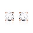 Ladies diamond stud earrings in 14ct rose gold