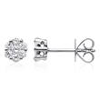 750 white gold stud earrings with diamonds, approx. 0.36 ct.