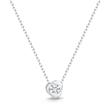 14ct white gold necklace flower diamond