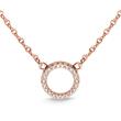 Necklace Circle For Women In 18ct Rose Gold