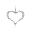 Pendant 18ct white gold with 7 diamonds 0,22ct