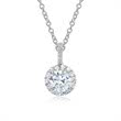 Diamant 1,00 ct. hanger 18 karaat witgoud