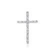 14ct white gold necklace cross 12 diamonds