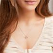 Brilladia necklace in 14ct yellow gold heart and 24 diamonds 0.25ct