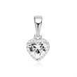 Pendant in 18ct white gold with diamonds