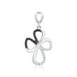 White gold necklace 3diamond 0,10ct