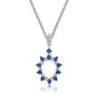 14ct Necklace Gold Sapphire 0,23ct