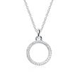 Necklace In 14ct White Gold With Diamonds