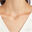 Necklace in 14ct white gold with diamonds