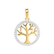 14ct Gold Chain Tree Of Life With Diamonds