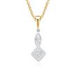 14 Carat Gold Diamond Pendant Necklace