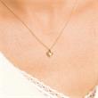 Ladies Heart Chain In 14K Gold With Diamonds