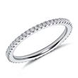 Shiny diamond ring 18ct white gold