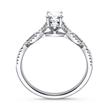 Twistring With Diamonds 0,18ct Total White Gold