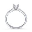 Ring diamonds 0,64 carat total 18ct white gold