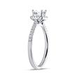 Engagement ring white gold diamonds 0,75ct total