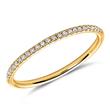 Filigree diamond ring in 18ct yellow gold