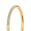 Filigree Diamond Ring In 18ct Yellow Gold