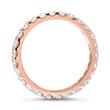 14ct rose gold eternity ring 26 diamonds