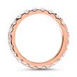750er Roségold Memoire Ring 22 Diamanten