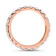 585er Roségold Memoire Ring 22 Diamanten