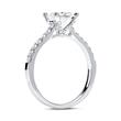 Engagement ring 14ct white gold with diamonds