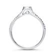 Ring 18ct white gold with diamonds