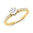 Ring 14ct gold for diamonds