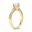 Engagement ring 18ct gold with diamonds