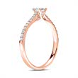 Engagement ring 18ct rose gold with diamonds