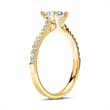 14ct gold engagement ring with diamonds