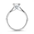 14ct white gold ladies ring with diamonds