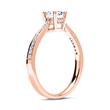 Engagement ring 18ct rose gold with diamonds