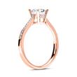 750 rose gold ring with diamonds DR0136-18KR