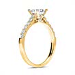 Ring 14ct gold with diamonds