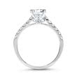 Ring 14ct white gold with diamonds