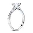 14ct white gold ring with diamonds