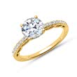 Engagement ring 18ct gold with diamonds