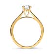 14ct gold engagement ring with diamonds