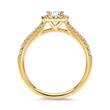 14ct gold engagement ring with diamonds