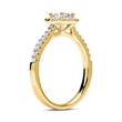 14ct gold engagement ring with diamonds