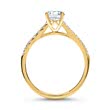 14ct gold engagement ring with diamonds