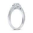 Ring 18ct white gold with diamonds