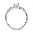 Ring 18ct white gold with diamonds