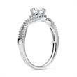 Ring 18ct white gold with diamonds